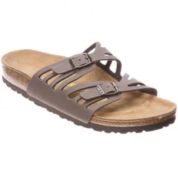 Birkenstock Shoes Birkenstock Granada Shoes Faux Leather Two Strap